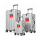 WINLIFE® Größe M, L, XL Reisekoffer Alu-Rahmen mit ABS & TSA Nummern-Schloss | Handgepäck Farbe-Silber