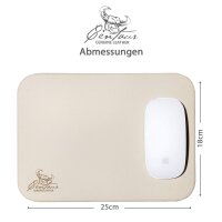 Mousepad 25x18cm in Champagner