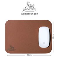 Mousepad 25x18cm in Cognac