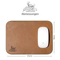 Mousepad 25x18cm in Cognac Vintage