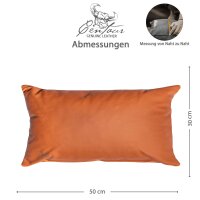 Sofakissen 50x30cm in Cognac