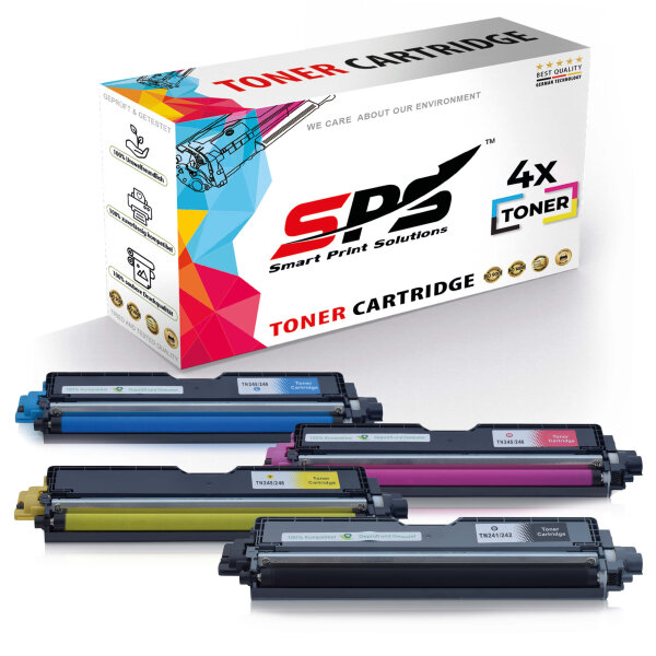 4er Multipack Set Kompatibel für Brother MFC-9341 Drucker Toners Brother TN-242K TN-241K Schwarz, TN-246C TN-245C Cyan, TN-246Y TN-245Y Gelb, TN-246M TN-245M Magenta
