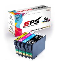 5er Multipack Set kompatibel f&uuml;r Epson Workforce WF-2860 Druckerpatronen 502XL