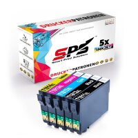 5er Multipack Set kompatibel für Epson Expression Home XP-305 (C11CC09302) Druckerpatronen 18XL