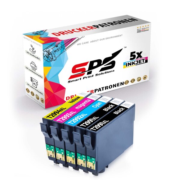 5er Multipack Set kompatibel für Epson Expression Home XP-445 (C11CF30404) Druckerpatronen 29XL