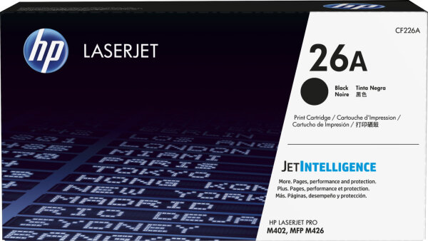 Original HP CF226A / 26A Toner Schwarz