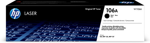 Original HP W1106A / 106A Toner Schwarz