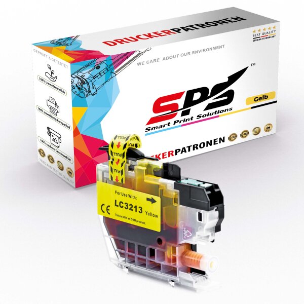 Kompatibel für Brother MFC-J 890 DW (LC-3213Y) Tintenpatrone Gelb