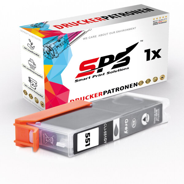 Kompatibel für Canon Pixma IP 8720 (6512B001/CLI-551GY) Tintenpatrone Grau