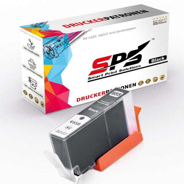 Kompatibel für HP Deskjet Ink Advantage 4625 (CZ109AE/655) Tintenpatrone Schwarz