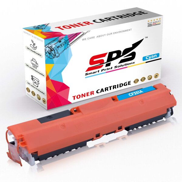 Kompatibel für HP Color LaserJet Pro MFP M 176 n (CF351A/130A) Toner-Kartusche Cyan
