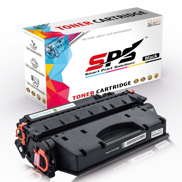 Druckerpapier A4 + 5x Multipack Set Kompatibel für HP LaserJet P 2057 X (CE505A/05A) Toner Schwarz