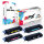 Druckerpapier A4 + 4x Multipack Set Kompatibel für HP Color LaserJet 2605 Series (124A/Q6001A, Q6003A, Q6002A, Q6000A) Toner