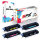 Druckerpapier A4 + 4x Multipack Set Kompatibel für HP LaserJet CP 2600 (124A/Q6001A, Q6003A, Q6002A, Q6000A) Toner