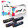 Druckerpapier A4 + 4x Multipack Set Kompatibel für HP Color Laserjet Pro MFP M 280 (203X/CF541X, CF543X, CF542X, CF540X) Toner