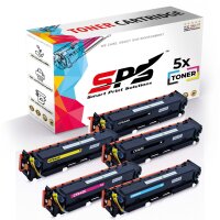 5x Multipack Set Kompatibel f&uuml;r HP Color LaserJet Pro MFP M 281 fdn (203X/CF541X, CF543X, CF542X, CF540X) Toner