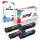 Druckerpapier A4 + 4x Multipack Set Kompatibel für HP Color Laserjet Pro MFP M 180 (205A/CF531A, CF533A, CF532A, CF530A) Toner