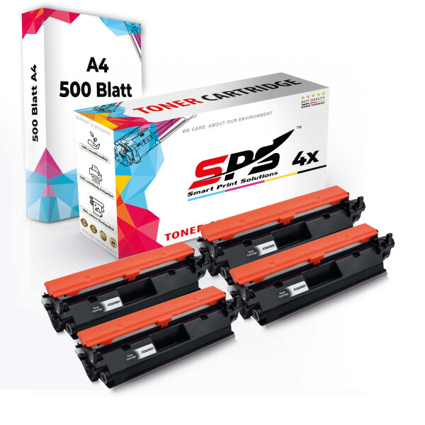 Druckerpapier A4 + 4x Multipack Set Kompatibel für Canon MF 267 (2168C002/51) Toner Schwarz
