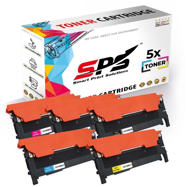 5x Multipack Set Kompatibel für Samsung Xpress SL-C 467 W (CLT-C406S, CLT-M406S, CLT-Y406S, CLT-K406S) Toner