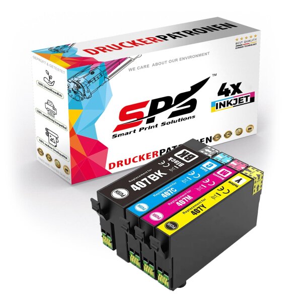 4x Multipack Set Kompatibel für Epson WorkForce Pro WF 4745 (C13T07U240, C13T07U340, C13T07U440, C13T07U140) Druckerpatronen