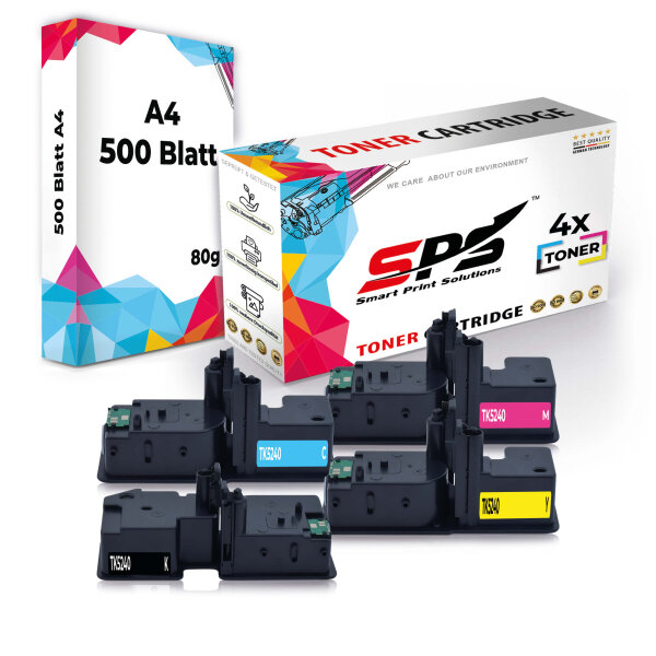 4x Multipack Set Kompatibel für OKI C 532 (46490607, 46490606, 46490605, 46490608) Toner