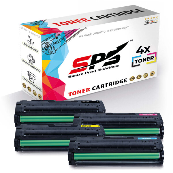 4x Multipack Set Kompatibel für Samsung CLX 6260 (CLT-C506L, CLT-M506L, CLT-Y506L, CLT-K506L) Toner