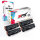 Druckerpapier A4 + 4x Multipack Set Kompatibel für HP Laserjet Pro M 201 (CF283X) Toner Schwarz