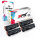 Druckerpapier A4 + 4x Multipack Set Kompatibel für HP LaserJet Pro MFP M 225 dn (CF283X) Toner Schwarz