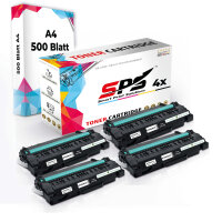 Druckerpapier A4 + 4x Multipack Set Kompatibel f&uuml;r Samsung ML 2540 R (MLT-D105L/105L) Toner Schwarz