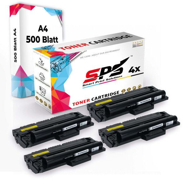 Druckerpapier A4 + 4x Multipack Set Kompatibel für Samsung SCX 4300 (MLT-D1092S/1092) Toner Schwarz