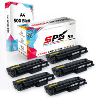 Druckerpapier A4 + 5x Multipack Set Kompatibel f&uuml;r Samsung SCX 4300 (MLT-D1092S/1092) Toner Schwarz