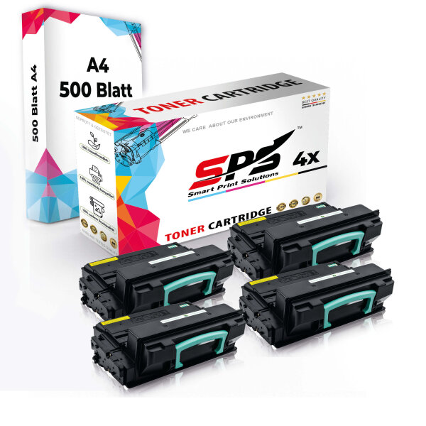 Druckerpapier A4 + 4x Multipack Set Kompatibel für Samsung Xpress M 3820 F (MLT-D203L/203L) Toner Schwarz