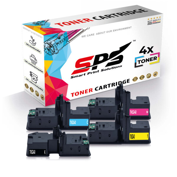 4x Multipack Set Kompatibel für Kyocera Ecosys M 5526 (TK-5240C, TK-5240M, TK-5240Y, TK-5240K) Toner