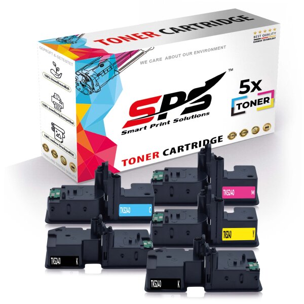 5x Multipack Set Kompatibel für Kyocera Ecosys M 5526 Series (TK-5240C, TK-5240M, TK-5240Y, TK-5240K) Toner